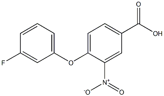 4-(3-fluorophenoxy)-3-nitrobenzoic acid Structure