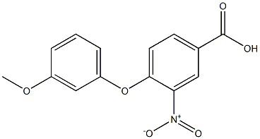 4-(3-methoxyphenoxy)-3-nitrobenzoic acid 구조식 이미지