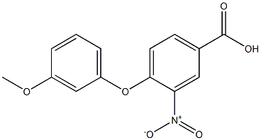 4-(3-methoxyphenoxy)-3-nitrobenzoic acid Structure