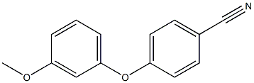 4-(3-methoxyphenoxy)benzonitrile 구조식 이미지