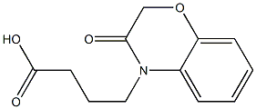 4-(3-oxo-3,4-dihydro-2H-1,4-benzoxazin-4-yl)butanoic acid 구조식 이미지