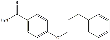 4-(3-phenylpropoxy)benzene-1-carbothioamide 구조식 이미지