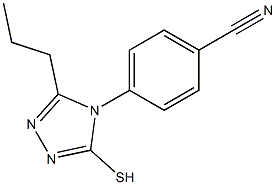 4-(3-propyl-5-sulfanyl-4H-1,2,4-triazol-4-yl)benzonitrile Structure