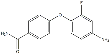 4-(4-amino-2-fluorophenoxy)benzamide 구조식 이미지