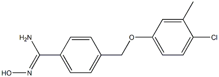 4-(4-chloro-3-methylphenoxymethyl)-N'-hydroxybenzene-1-carboximidamide Structure