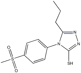 4-(4-methanesulfonylphenyl)-5-propyl-4H-1,2,4-triazole-3-thiol 구조식 이미지