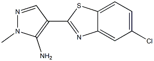 4-(5-chloro-1,3-benzothiazol-2-yl)-1-methyl-1H-pyrazol-5-amine 구조식 이미지