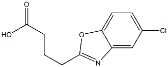 4-(5-chloro-1,3-benzoxazol-2-yl)butanoic acid Structure