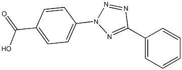 4-(5-phenyl-2H-1,2,3,4-tetrazol-2-yl)benzoic acid 구조식 이미지