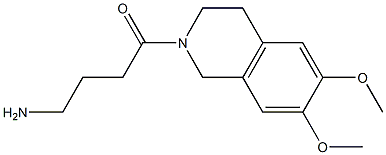 4-(6,7-dimethoxy-3,4-dihydroisoquinolin-2(1H)-yl)-4-oxobutan-1-amine 구조식 이미지