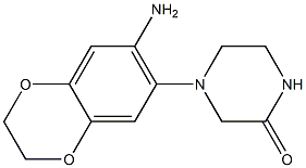 4-(7-amino-2,3-dihydro-1,4-benzodioxin-6-yl)piperazin-2-one Structure