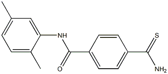 4-(aminocarbonothioyl)-N-(2,5-dimethylphenyl)benzamide Structure