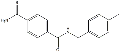 4-(aminocarbonothioyl)-N-(4-methylbenzyl)benzamide Structure