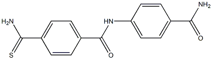 4-(aminocarbonothioyl)-N-[4-(aminocarbonyl)phenyl]benzamide Structure