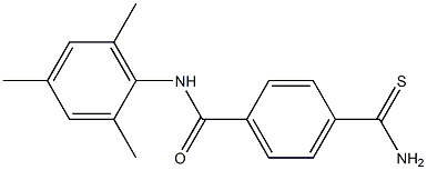 4-(aminocarbonothioyl)-N-mesitylbenzamide 구조식 이미지