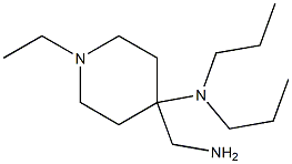 4-(aminomethyl)-1-ethyl-N,N-dipropylpiperidin-4-amine Structure