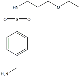 4-(aminomethyl)-N-(3-ethoxypropyl)benzenesulfonamide Structure