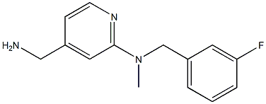 4-(aminomethyl)-N-[(3-fluorophenyl)methyl]-N-methylpyridin-2-amine Structure