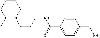 4-(aminomethyl)-N-[3-(2-methylpiperidin-1-yl)propyl]benzamide Structure