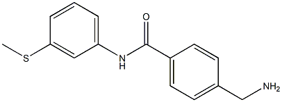 4-(aminomethyl)-N-[3-(methylthio)phenyl]benzamide 구조식 이미지