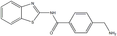 4-(aminomethyl)-N-1,3-benzothiazol-2-ylbenzamide Structure