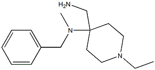 4-(aminomethyl)-N-benzyl-1-ethyl-N-methylpiperidin-4-amine 구조식 이미지