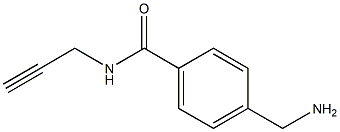 4-(aminomethyl)-N-prop-2-ynylbenzamide 구조식 이미지