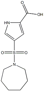 4-(azepan-1-ylsulfonyl)-1H-pyrrole-2-carboxylic acid Structure