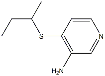 4-(butan-2-ylsulfanyl)pyridin-3-amine Structure