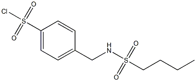 4-(butane-1-sulfonamidomethyl)benzene-1-sulfonyl chloride 구조식 이미지