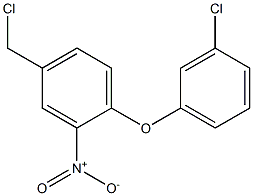 4-(chloromethyl)-1-(3-chlorophenoxy)-2-nitrobenzene Structure