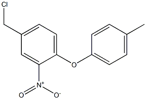 4-(chloromethyl)-1-(4-methylphenoxy)-2-nitrobenzene 구조식 이미지