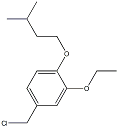 4-(chloromethyl)-2-ethoxy-1-(3-methylbutoxy)benzene Structure