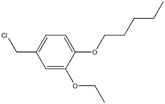 4-(chloromethyl)-2-ethoxy-1-(pentyloxy)benzene Structure