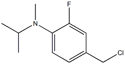 4-(chloromethyl)-2-fluoro-N-methyl-N-(propan-2-yl)aniline Structure