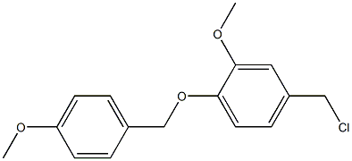 4-(chloromethyl)-2-methoxy-1-[(4-methoxyphenyl)methoxy]benzene 구조식 이미지