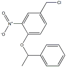 4-(chloromethyl)-2-nitro-1-(1-phenylethoxy)benzene 구조식 이미지