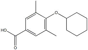 4-(cyclohexyloxy)-3,5-dimethylbenzoic acid Structure