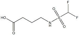 4-(difluoromethane)sulfonamidobutanoic acid 구조식 이미지