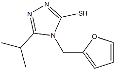 4-(furan-2-ylmethyl)-5-(propan-2-yl)-4H-1,2,4-triazole-3-thiol Structure