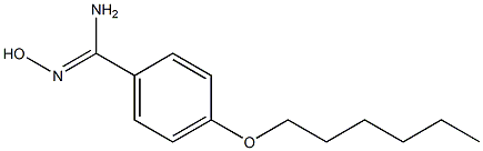 4-(hexyloxy)-N'-hydroxybenzene-1-carboximidamide Structure