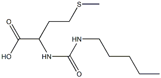 4-(methylsulfanyl)-2-[(pentylcarbamoyl)amino]butanoic acid 구조식 이미지