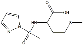 4-(methylsulfanyl)-2-[1-(1H-pyrazol-1-yl)acetamido]butanoic acid Structure