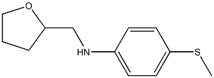 4-(methylsulfanyl)-N-(oxolan-2-ylmethyl)aniline 구조식 이미지