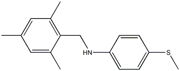 4-(methylsulfanyl)-N-[(2,4,6-trimethylphenyl)methyl]aniline 구조식 이미지