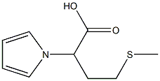 4-(methylthio)-2-(1H-pyrrol-1-yl)butanoic acid Structure