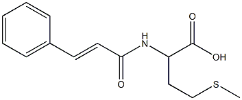 4-(methylthio)-2-{[(2E)-3-phenylprop-2-enoyl]amino}butanoic acid Structure