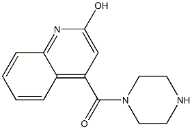 4-(piperazin-1-ylcarbonyl)quinolin-2-ol Structure