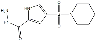 4-(piperidin-1-ylsulfonyl)-1H-pyrrole-2-carbohydrazide Structure