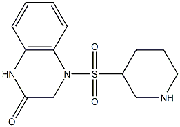 4-(piperidine-3-sulfonyl)-1,2,3,4-tetrahydroquinoxalin-2-one 구조식 이미지